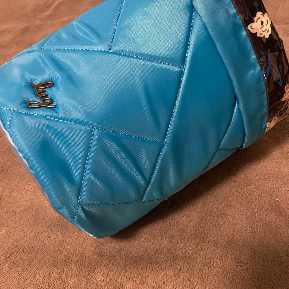 Lug Tumbler Cosmetic Bag Sky Blue NWOT
